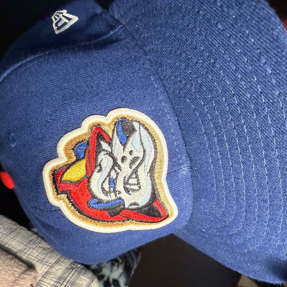 (Clearance) Peoria Chiefs MiLB Hat 59 Fifty Fitted Size 7 1/8 -Blue Baseball Cap
